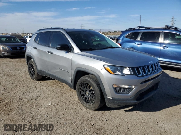 2017 Jeep Compass Sport with VIN 3C4NJCAB9HT636449, listed as a Copart auction lot 50662975 with 88,195 mi miles and Clean Title. Bid and sale history available at carsss.com. Image 4.