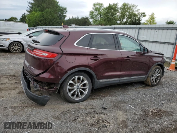 2017 Lincoln MKC Select with VIN 5LMCJ2D91HUL31729, listed as a Copart auction lot 58563085 with 88,228 mi miles and Salvage title. Bid and sale history available at DreamBid. Image 3.