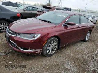 2015 Chrysler 200 C with VIN 1C3CCCCB5FN662241, listed as a Copart auction lot 53702975 with 68,597 mi miles and Salvage Title. Bid and sale history available at DreamBid. Image 1.