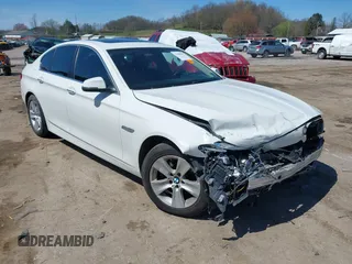 2015 BMW 5 Series 528i xDrive with VIN WBA5A7C54FG143565, listed as a IAAI auction lot 41948957 with 107,255 mi miles and . Bid and sale history available at carsss.com. Image 1.