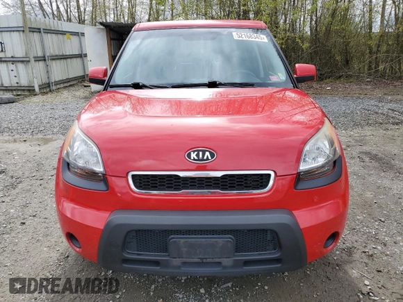 2011 Kia Soul + with VIN KNDJT2A25B7343825, listed as a Copart auction lot 52168345 with 117,204 mi miles and Salvage Title. Bid and sale history available at carsss.com. Image 5.