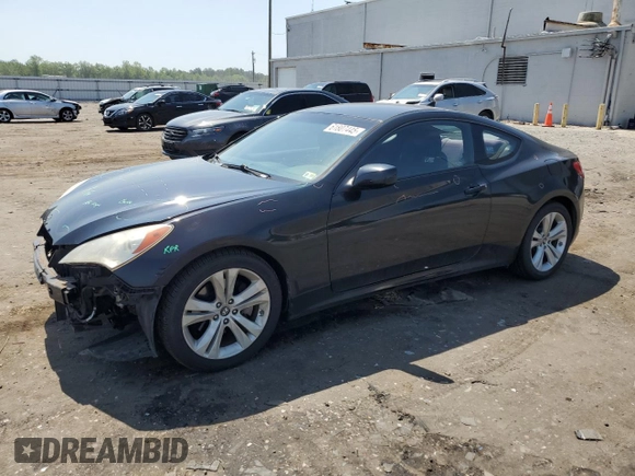 2010 Hyundai Genesis Coupe with VIN KMHHT6KD7AU015209, listed as a Copart auction lot 61807445 with 96,308 mi miles and Salvage title. Bid and sale history available at DreamBid. Image 1.