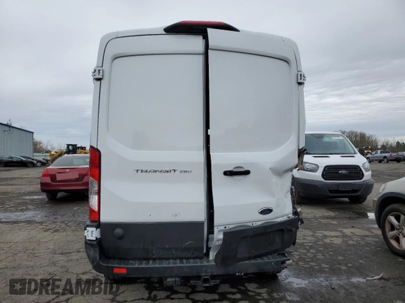 2024 Ford Transit Cargo with VIN 1FTBR1C87RKB09286, listed as a Copart auction lot 48544955 with 4,343 mi miles and Salvage Title. Bid and sale history available at DreamBid. Image 6.