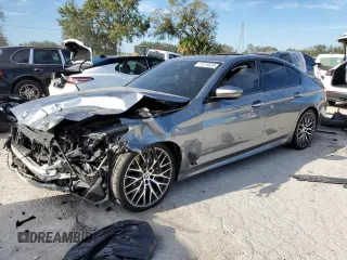 2018 BMW 5 Series M550i xDrive with VIN WBAJB9C53JB034947, listed as a Copart auction lot 77270534 with Not provided miles and Non repairable. Bid and sale history available at DreamBid. Image 1.