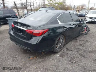 2018 Infiniti Q50 RED SPORT 400 with VIN JN1FV7AR4JM481806, listed as a IAAI auction lot 40968949 with 80,924 mi miles. Bid and sale history available at carsss.com. Image 4.