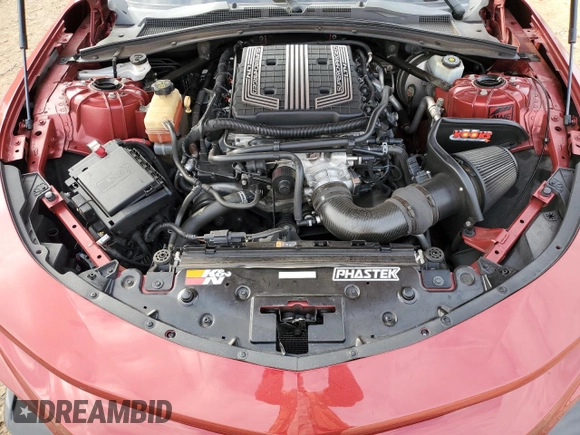 2018 Chevrolet Camaro ZL1 with VIN 1G1FJ1R60J0149068, listed as a Copart auction lot 44157975 with 60,385 mi miles and Salvage Title. Bid and sale history available at DreamBid. Image 12.