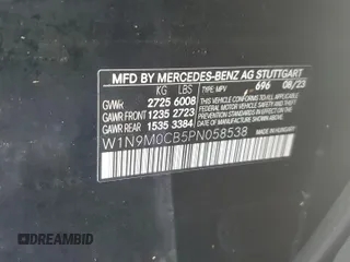 2023 Mercedes-Benz EQB 250+ z VIN W1N9M0CB5PN058538, wystawiony jako Copart lot #73888954 z przebiegiem Nie podano mil oraz Nie do naprawy • Non repairable. Historia ofert i sprzedaży dostępna na DreamBid. Obrazek 14.