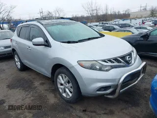 2012 Nissan Murano LE with VIN JN8AZ1MW6CW210302, listed as a IAAI auction lot 41843699 with 125,787 mi miles and . Bid and sale history available at carsss.com. Image 1.