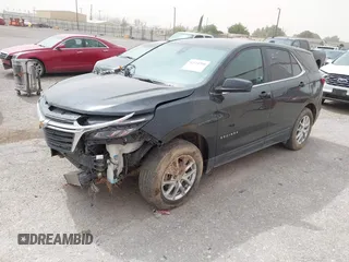 2024 Chevrolet Equinox LT with VIN 3GNAXUEG9RL244296, listed as a IAAI auction lot 42124390 with 36,135 mi miles and . Bid and sale history available at DreamBid. Image 2.