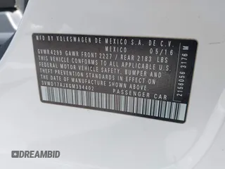 2016 Volkswagen Jetta Sport z VIN 3VWD17AJXGM394402, wystawiony jako IAAI lot #41896331 z przebiegiem 147 771 mil mil oraz . Historia ofert i sprzedaży dostępna na DreamBid. Obrazek 9.