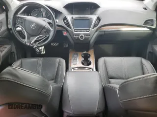 2019 Acura MDX Sport Hybrid w/Advance Pkg with VIN 5J8YD7H71KL000531, listed as a Copart auction lot 84648554 with 0 mi miles and Salvage Title. Bid and sale history available at carsss.com. Image 8.
