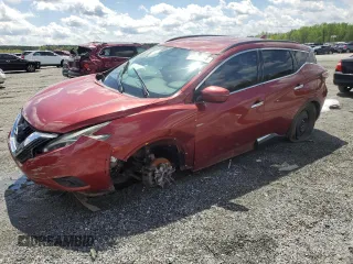 2018 Nissan Murano SV z VIN 5N1AZ2MG0JN105828, wystawiony jako Copart lot #52940955 z przebiegiem 173 845 mil mil oraz Szkoda całkowita • Salvage title. Historia ofert i sprzedaży dostępna na DreamBid. Obrazek 1.