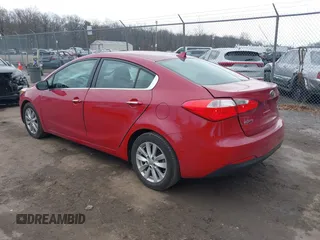 2014 Kia Forte EX with VIN KNAFX4A80E5052317, listed as a IAAI auction lot 41666942 with 65,263 mi miles. Bid and sale history available at carsss.com. Image 3.