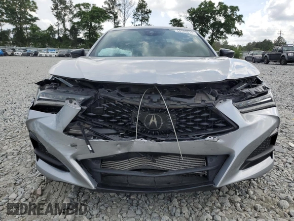 2022 Acura TLX w/A-Spec Package with VIN 19UUB5F55NA000851, listed as a Copart auction lot 54745015 with 44,219 mi miles and Salvage title. Bid and sale history available at DreamBid. Image 5.