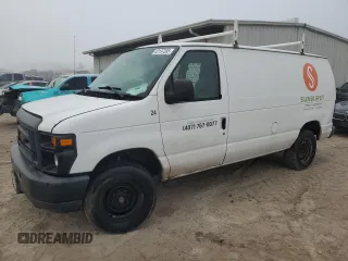 2012 Ford Econoline Cargo Commercial with VIN 1FTNE2EL7CDB25094, listed as a Copart auction lot 42137285 with 304,976 mi miles and Salvage Title. Bid and sale history available at carsss.com. Image 1.