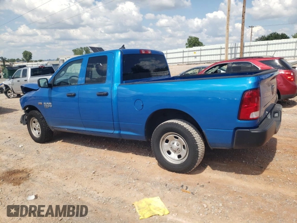 2021 Ram 1500 Classic Tradesman with VIN 1C6RR6FT9MS534620, listed as a Copart auction lot 59203304 with 0 mi miles and Salvage Title. Bid and sale history available at carsss.com. Image 2.