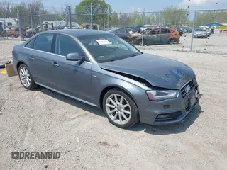 2014 Audi A4 Premium Plus z VIN WAUFFAFL9EN000649, wystawiony jako IAAI lot #42261193 z przebiegiem 153 429 mil mil oraz . Historia ofert i sprzedaży dostępna na DreamBid. Obrazek 1.