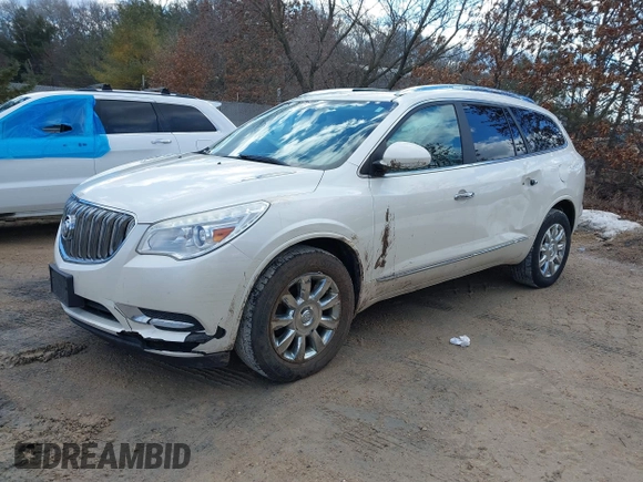 2015 Buick Enclave Leather with VIN 5GAKVBKD1FJ333995, listed as a IAAI auction lot 41684549 with 216,145 mi miles and . Bid and sale history available at carsss.com. Image 17.