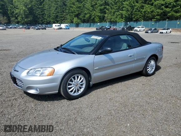 2002 Chrysler Sebring LXi with VIN 1C3EL55R92N296938, listed as a Copart auction lot 59391005 with 41,634 mi miles and Clean title. Bid and sale history available at DreamBid. Image 1.