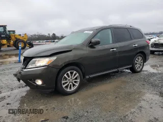 2016 Nissan Pathfinder S with VIN 5N1AR2MN4GC607129, listed as a Copart auction lot 42764835 with 134,436 mi miles and Salvage title. Bid and sale history available at DreamBid. Image 1.