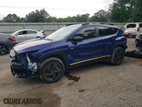 2024 Subaru Crosstrek Special Sports with VIN 4S4GUHF6XR3707465, listed as a Copart auction lot 54934225 with 19,625 mi miles and Salvage title. Bid and sale history available at DreamBid. Image 1.