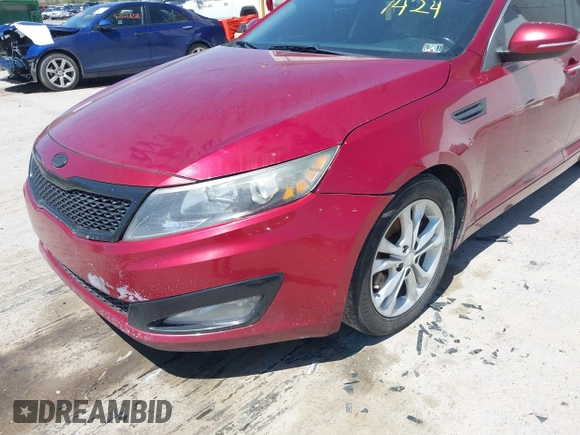 2013 Kia Optima EX with VIN 5XXGN4A70DG161424, listed as a IAAI auction lot 42084131 with 248,358 mi miles. Bid and sale history available at carsss.com. Image 6.