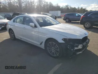 2020 BMW 5 Series 530i xDrive with VIN WBAJR7C09LCE07428, listed as a Copart auction lot 44449835 with 57,440 mi miles and Salvage title. Bid and sale history available at DreamBid. Image 4.