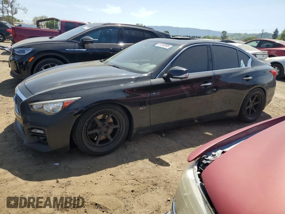 2017 Infiniti Q50 Signature Edition with VIN JN1EV7AP2HM731032, listed as a Copart auction lot 51240595 with 68,802 mi miles and Salvage Title. Bid and sale history available at DreamBid. Image 1.
