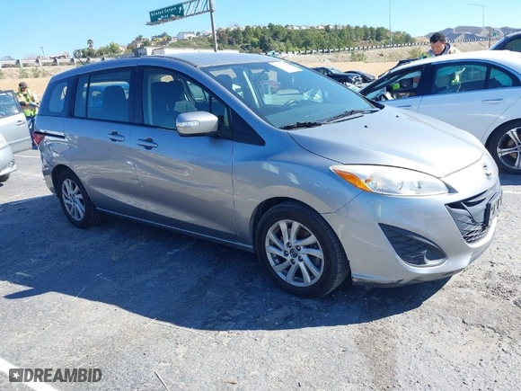 2014 Mazda Mazda5 Sport with VIN JM1CW2BL8E0177448, listed as a IAAI auction lot 41616354 with 202,908 mi miles. Bid and sale history available at carsss.com. Image 1.