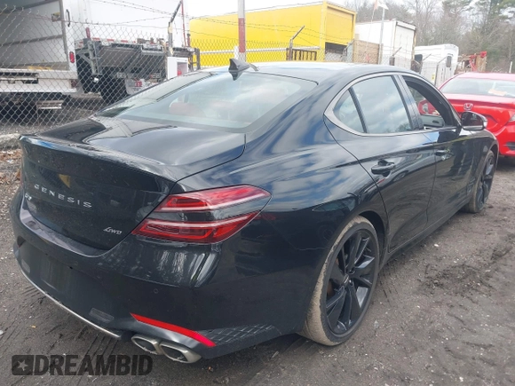 2023 Genesis G70 2.0T with VIN KMTG34TA4PU122026, listed as a IAAI auction lot 41931183 with 15,997 mi miles and . Bid and sale history available at DreamBid. Image 4.