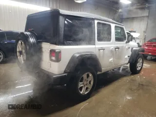 2022 Jeep Wrangler Unlimited Sport S with VIN 1C4HJXDG4NW180085, listed as a Copart auction lot 87685325 with 53,586 mi miles and Salvage Title. Bid and sale history available at DreamBid. Image 3.