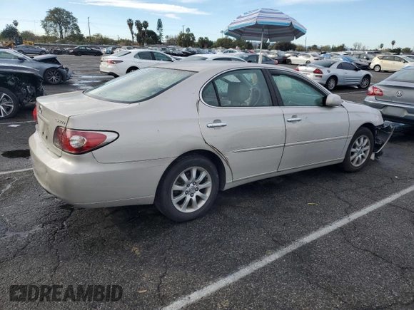 2003 Lexus ES 300 with VIN JTHBF30G730098078, listed as a Copart auction lot 42495675 with 71,147 mi miles and Salvage Title. Bid and sale history available at carsss.com. Image 3.