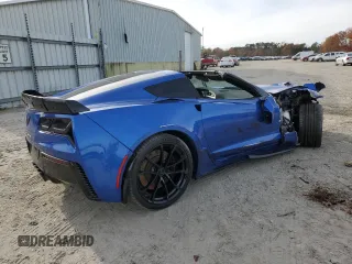 2019 Chevrolet Corvette Grand Sport 1LT with VIN 1G1YW2D73K5114299, listed as a Copart auction lot 82214464 with 56,131 mi miles and Salvage title. Bid and sale history available at DreamBid. Image 3.
