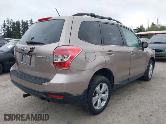 2015 Subaru Forester 2.5i Premium with VIN JF2SJAFC0FH559041, listed as a IAAI auction lot 42140633 with 126,513 mi miles. Bid and sale history available at carsss.com. Image 4.