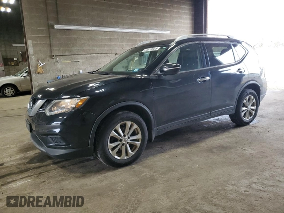 2015 Nissan Rogue SL with VIN 5N1AT2MV0FC818599, listed as a Copart auction lot 54659605 with 143,877 mi miles and Salvage Title. Bid and sale history available at carsss.com. Image 1.