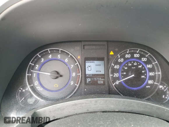 2016 Infiniti QX70 with VIN JN8CS1MW4GM400288, listed as a Copart auction lot 51423095 with 115,733 mi miles and Salvage title. Bid and sale history available at DreamBid. Image 9.