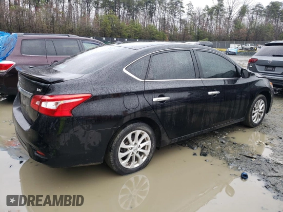 2019 Nissan Sentra SV with VIN 3N1AB7AP7KY247157, listed as a Copart auction lot 49877865 with 106,805 mi miles and Salvage Title. Bid and sale history available at DreamBid. Image 3.