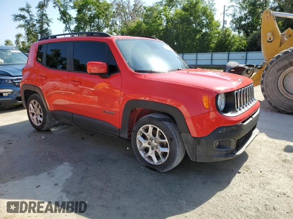 2018 Jeep Renegade Altitude with VIN ZACCJABB2JPG84687, listed as a Copart auction lot 53994155 with 150,680 mi miles and Salvage title. Bid and sale history available at DreamBid. Image 4.