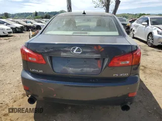 2007 Lexus IS 350 with VIN JTHBE262X72012801, listed as a Copart auction lot 52799505 with 147,640 mi miles and Salvage Title. Bid and sale history available at DreamBid. Image 6.