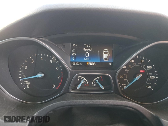 2017 Ford Focus Titanium with VIN 1FADP3J22HL279854, listed as a Copart auction lot 61209135 with 106,323 mi miles and Salvage title. Bid and sale history available at DreamBid. Image 9.