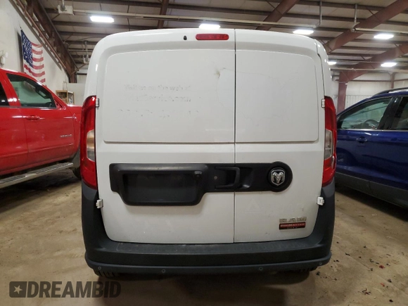 2021 Ram ProMaster City Cargo Tradesman with VIN ZFBHRFAB2M6V34795, listed as a Copart auction lot 69905533 with 86,929 mi miles and . Bid and sale history available at DreamBid. Image 6.