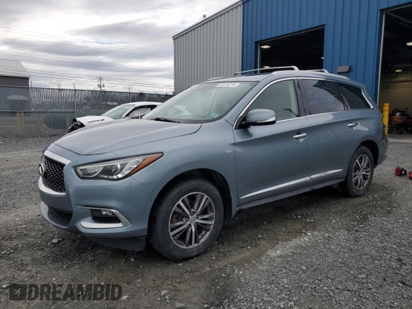 2017 Infiniti QX60 with VIN 5N1DL0MMXHC540418, listed as a Copart auction lot 52478275 with 215,535 mi miles and Salvage Title. Bid and sale history available at carsss.com. Image 1.