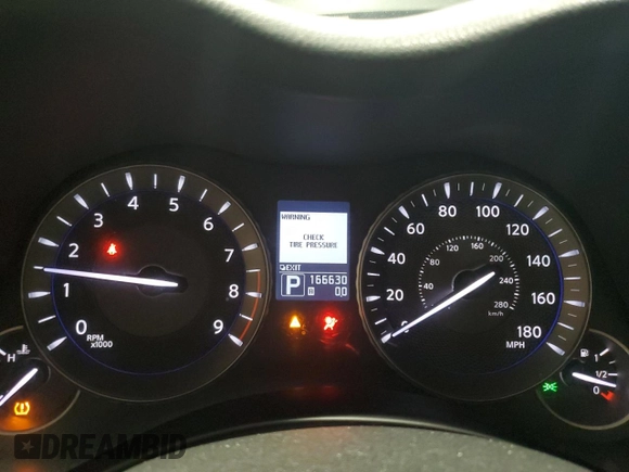 2013 Infiniti M with VIN JN1BY1ARXDM603916, listed as a Copart auction lot 61070355 with 166,630 mi miles and Clean title. Bid and sale history available at DreamBid. Image 9.