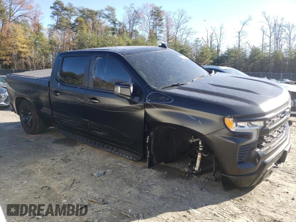 2024 Chevrolet Silverado 1500 RST with VIN 1GCUDEED5RZ158664, listed as a Copart auction lot 82283554 with 15,493 mi miles and Salvage Title. Bid and sale history available at carsss.com. Image 4.