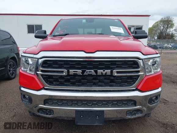 2023 Ram 1500 Big Horn with VIN 1C6SRFBT7PN620356, listed as a IAAI auction lot 41892108 with 44,824 mi miles. Bid and sale history available at carsss.com. Image 13.