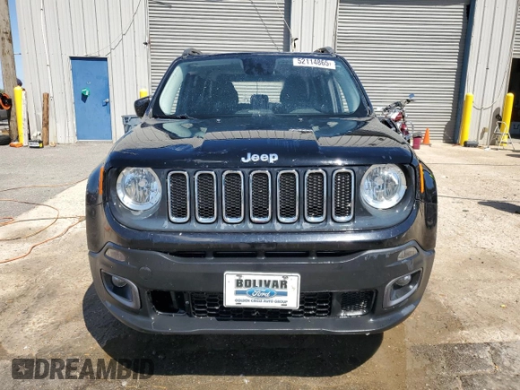 2017 Jeep Renegade Altitude with VIN ZACCJBBB3HPF80404, listed as a Copart auction lot 52114865 with 155,068 mi miles and Salvage title. Bid and sale history available at DreamBid. Image 5.
