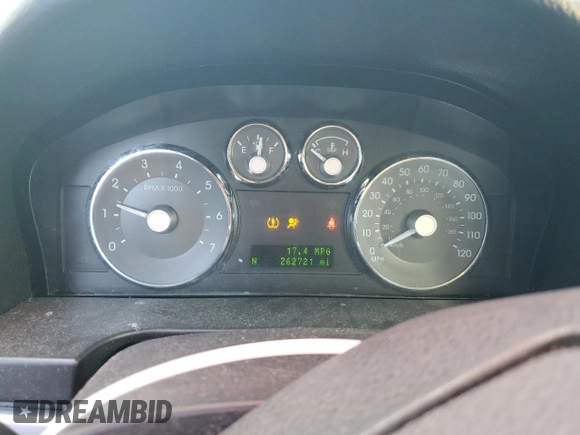 2009 Mercury Milan with VIN 3MEHM07ZX9R630759, listed as a Copart auction lot 44508335 with 262,721 mi miles and Salvage Title. Bid and sale history available at DreamBid. Image 9.