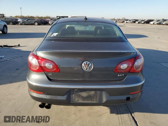2012 Volkswagen CC Lux Limited with VIN WVWHN7AN5CE537803, listed as a Copart auction lot 82511734 with 124,416 mi miles and Salvage Title. Bid and sale history available at carsss.com. Image 6.