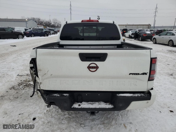 2023 Nissan Frontier PRO-4X with VIN 1N6ED1EK0PN660799, listed as a Copart auction lot 89086105 with 34,178 mi miles and Salvage Title. Bid and sale history available at carsss.com. Image 6.