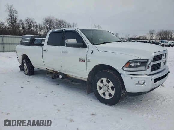 2012 Ram 2500 SLT with VIN 3C6UD5JL1CG133398, listed as a Copart auction lot 88630465 with 279,088 mi miles and Salvage title. Bid and sale history available at DreamBid. Image 4.